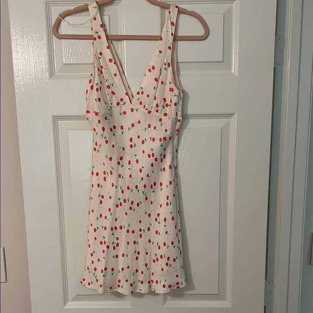 Cherry Print Sleeveless Dress
